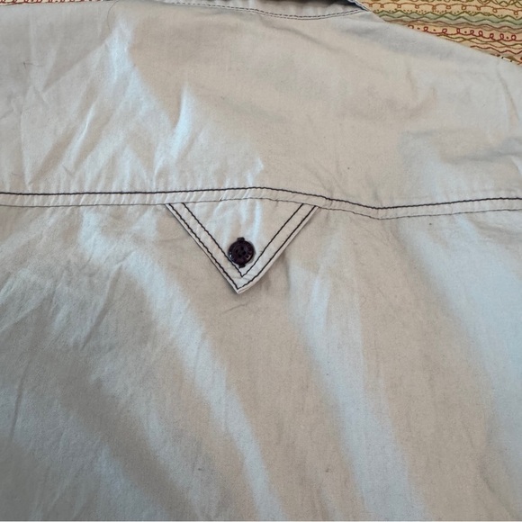 Mens Royal Premium Gradient Gray Roll-up sleeve Button-Up Shirt Size Medium - Picture 7 of 13